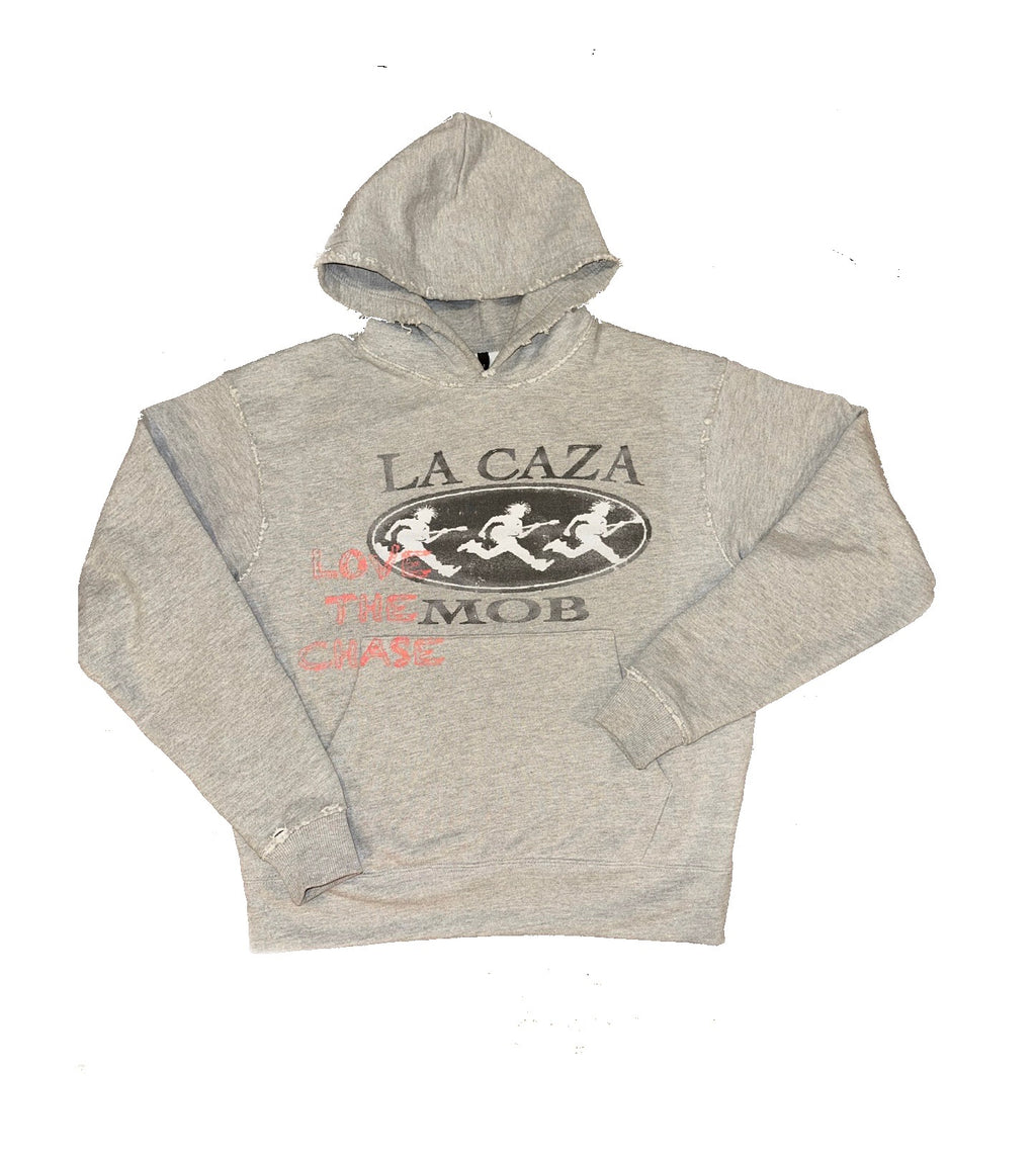 Grey "Love The Chase" Hoodie